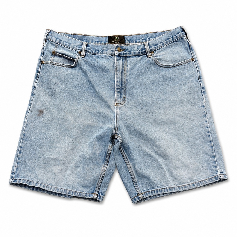 RedHead Mens Denim Shorts Sz 40 Light Wash‎ Relaxed Fit Jean Shorts 39x9 Fit